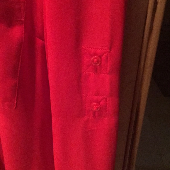 Red Express button down - Picture 3 of 4